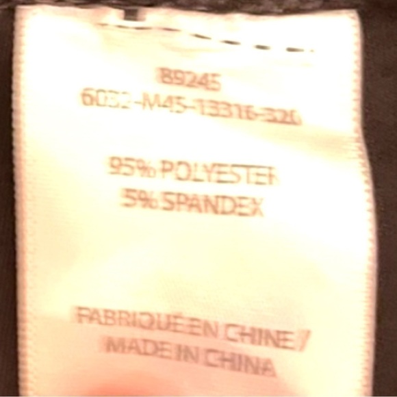 MELANIE LYNE Madison Snakeskin Pull-on Slacks in Black on Black (18) (NWOT) - Picture 16 of 16